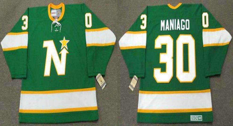 2019 Men Dallas Stars #30 Maniago Green CCM NHL jerseys